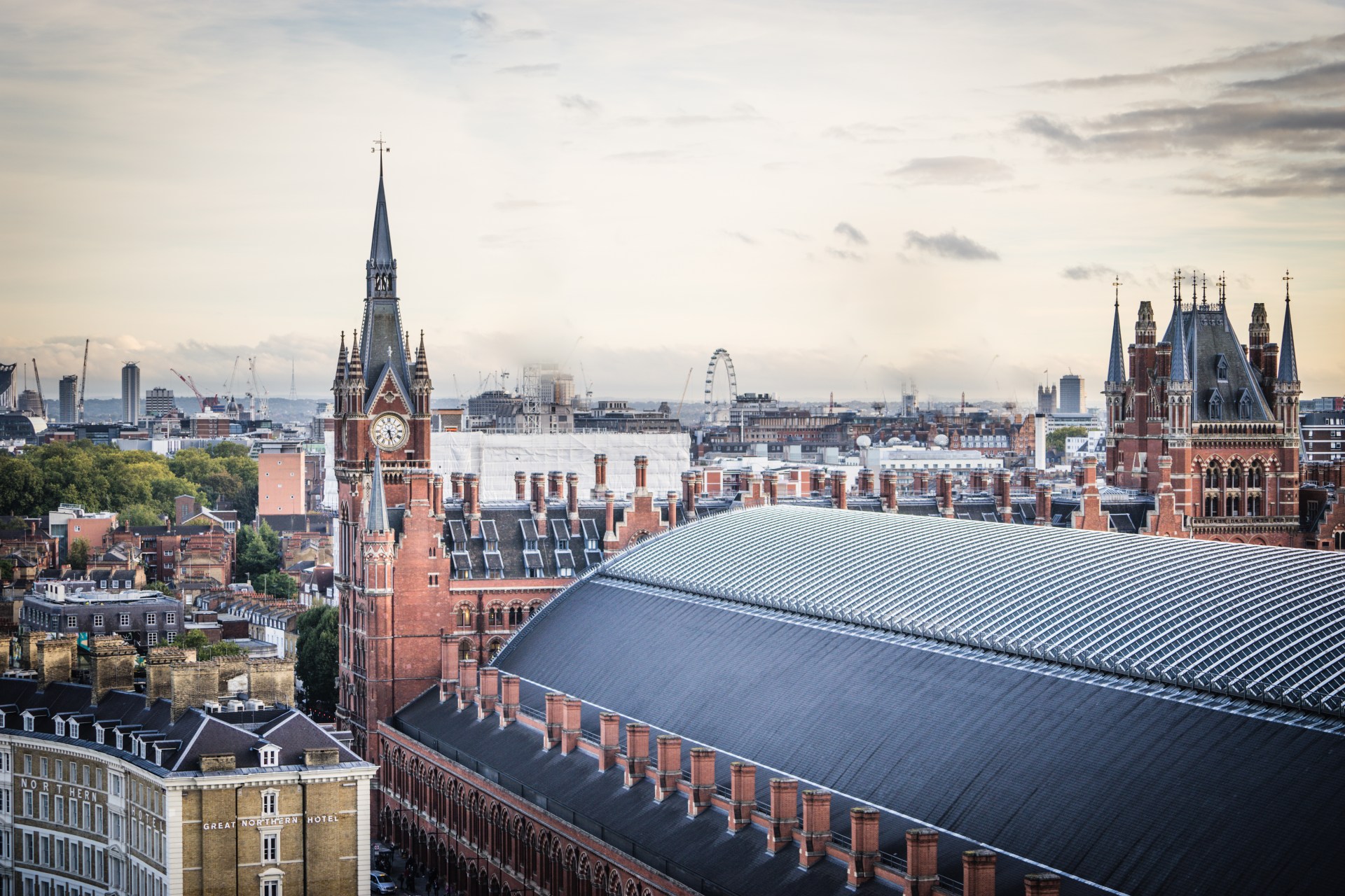 Kings Cross London view of buildings