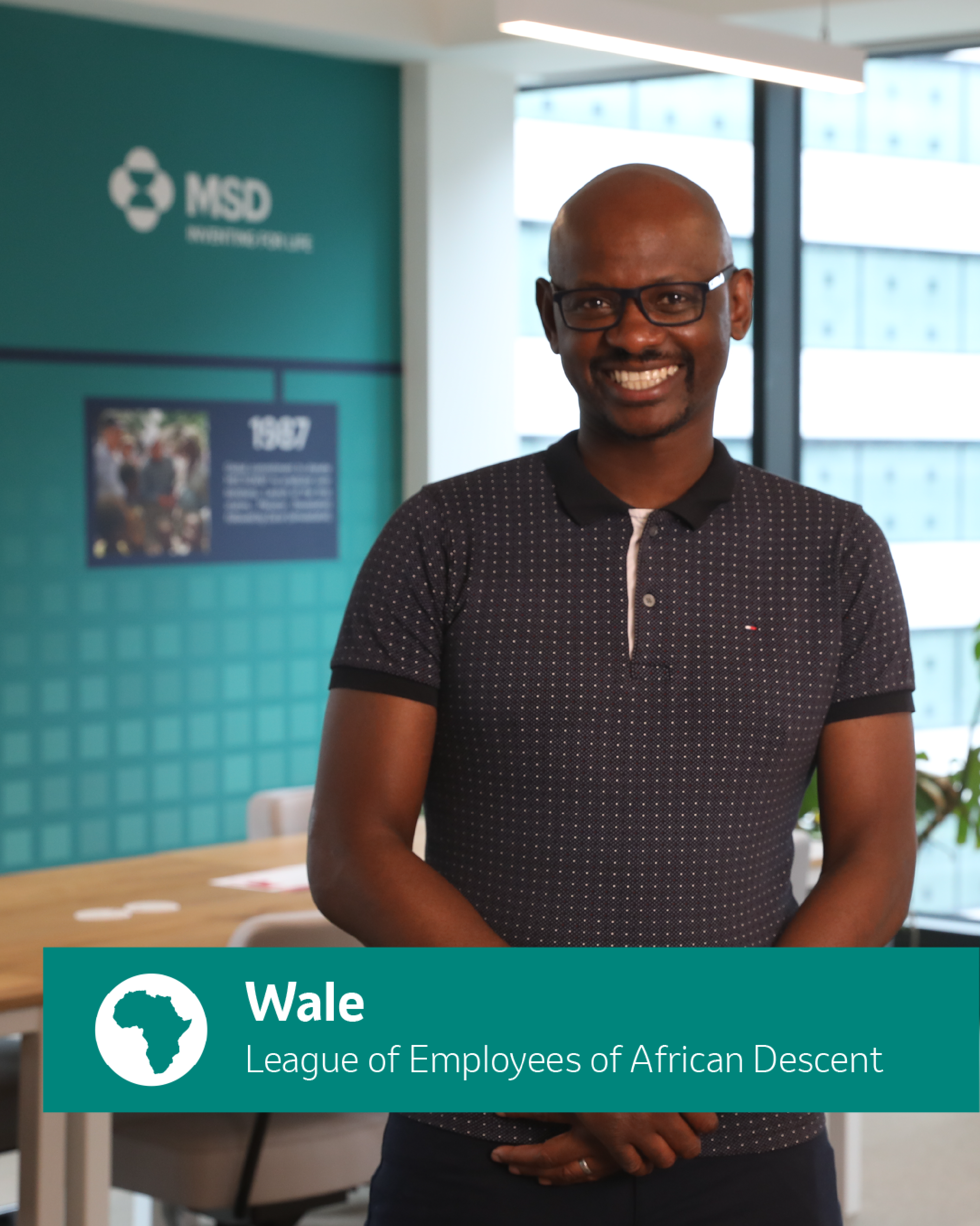 Employee Wale and text League of Employees of African Descent